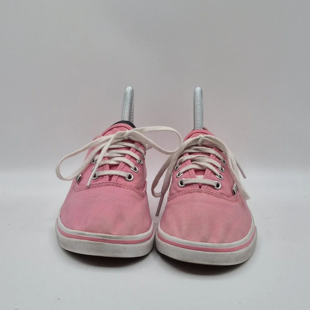 Vans‎ Shoes Mens Size 7 EU 39 Pink Canvas Low Top Lace Up Casual Skate Sneakers